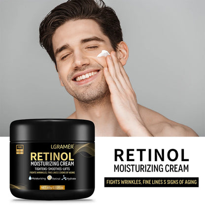 Crema Facial Retinol para Hombre – Antiedad, Minimiza Poros e Ilumina