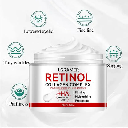 Crema Facial Hidratante con Retinol y Vitamina C – Antiarrugas Reafirmante