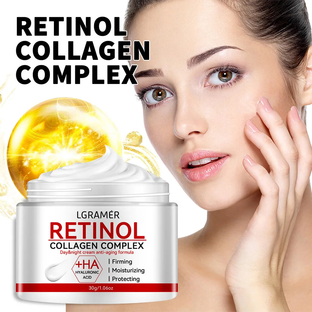 Crema Facial Hidratante con Retinol y Vitamina C – Antiarrugas Reafirmante
