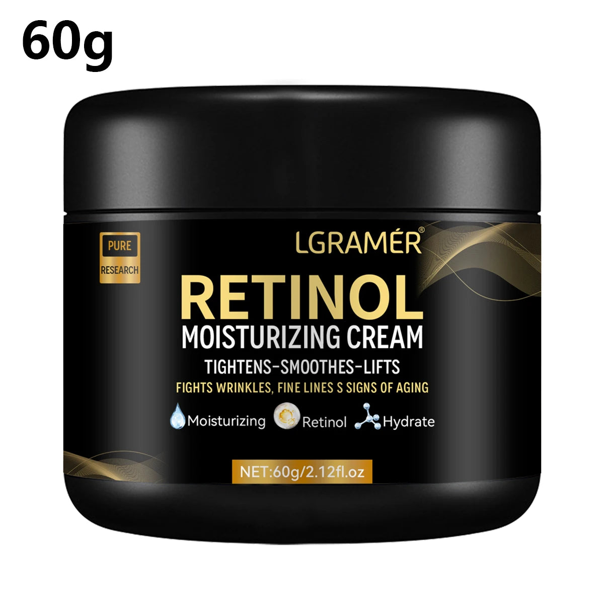 Crema Facial Retinol para Hombre – Antiedad, Minimiza Poros e Ilumina