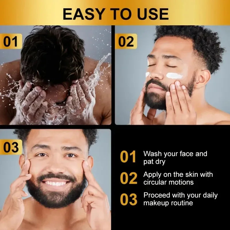 Crema Facial Retinol para Hombre – Antiedad, Minimiza Poros e Ilumina